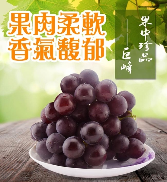 果之家 台灣溪洲高級巨峰葡萄3台斤(約2-4房)