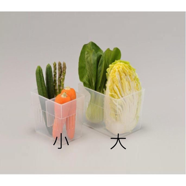 asdfkitty*日本製 INOMATA冰箱蔬果分隔盒-小-有隔板-食物收納盒/儲物盒-0368 product thumbnail 2