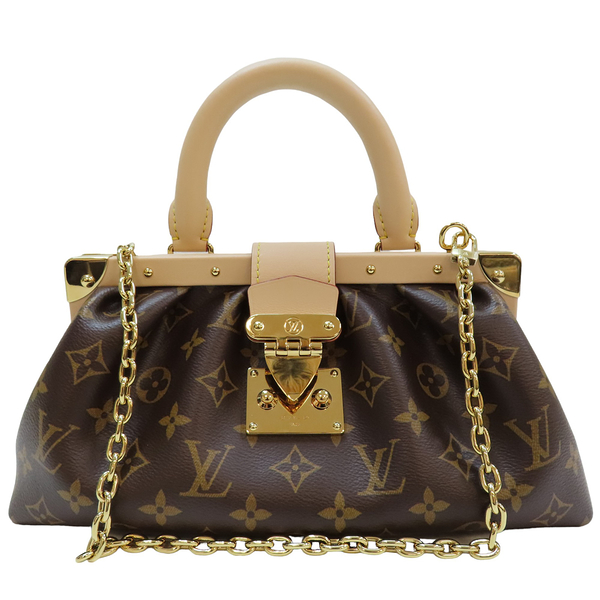 LOUIS VUITTON LV 路易威登 棕色 原花 PVC塗層帆布 Clutch 手提包 M46544 【二手名牌BRAND OFF】