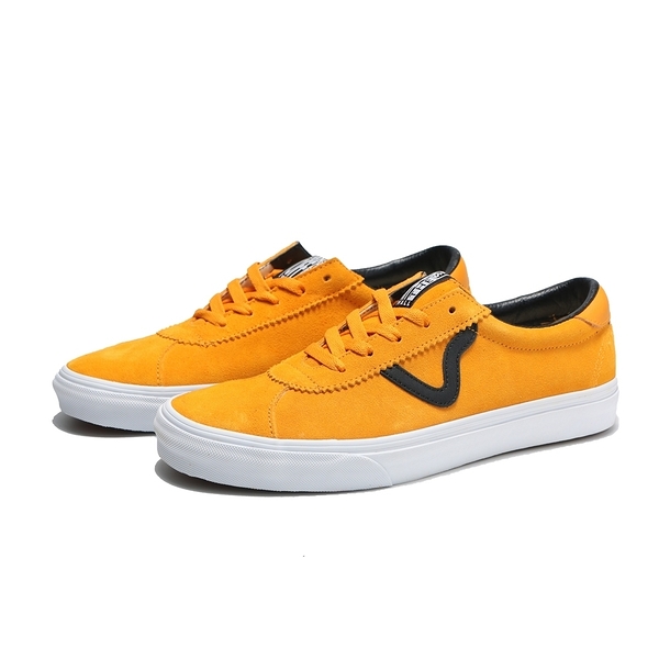 VANS 休閒鞋 SPORT V LOGO 板鞋 黃黑 男 (布魯克林) VN0A4BU6XW3