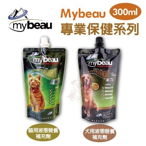 『寵喵樂旗艦店』紐西蘭My Beau好樣-液態營養補充劑 300ml 特別添加乾啤酒酵母、肉汁及大蒜風味