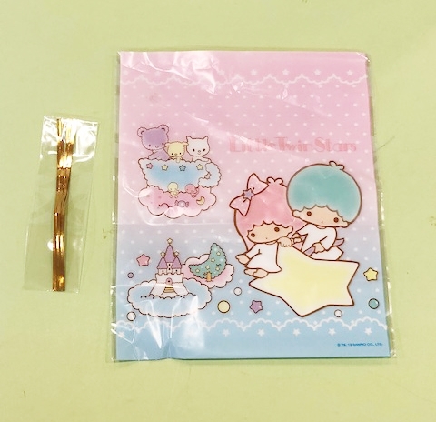 【震撼精品百貨】Little Twin Stars KiKi&LaLa Sanrio 雙星仙子禮物袋-粉#18135