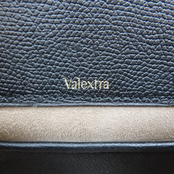 【二手名牌BRAND OFF】VALEXTRA 華諾 白色 黑色 牛皮 Mini Iside Chiaroscuro Top Handle 兩用包 product thumbnail 6