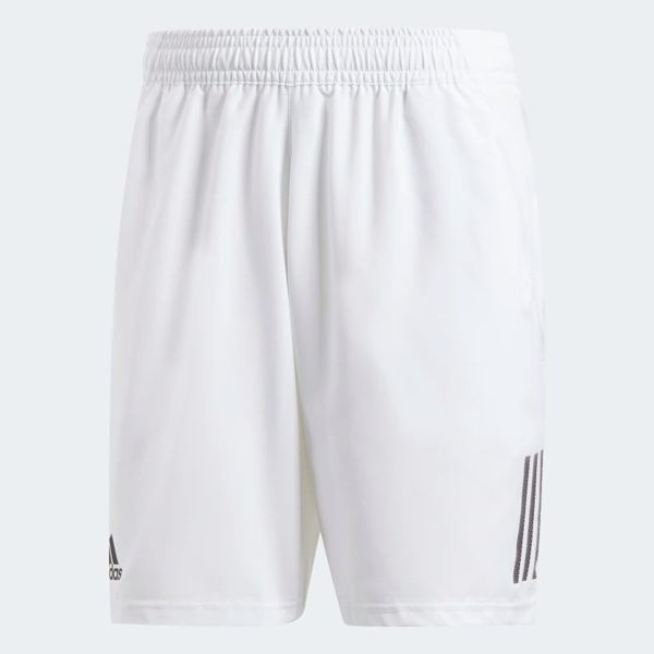 ADIDAS CLUB 3 STRIPES 男裝 短褲 訓練 慢跑 休閒 透氣 白【運動世界】DP0302