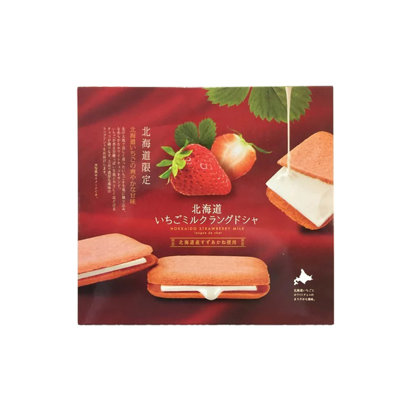 【豆嫂】日本零食 北見鈴木 北海道夾心餅乾(草莓) product thumbnail 2