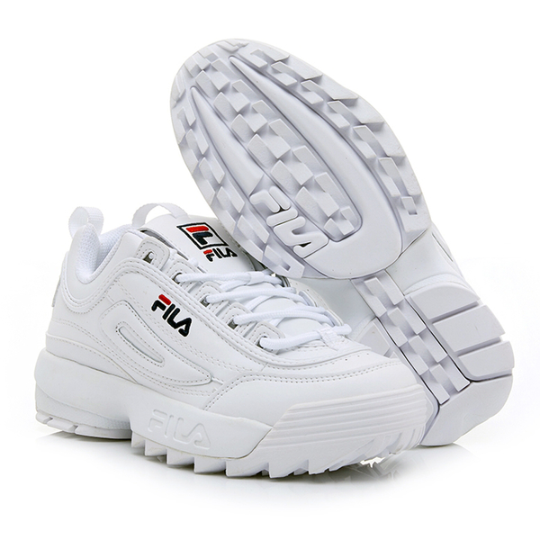 【現貨】FILA DISRUPTOR II 女鞋 老爹鞋 鋸齒鞋 休閒 厚底 增高 皮革 白【運動世界】4-C608V-125 product thumbnail 4