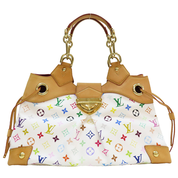 【二手名牌BRAND OFF】LOUIS VUITTON LV 路易威登 白彩 原花 塗層帆布 Ursula 單肩包 M40123