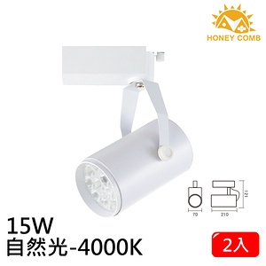 HONEY COMB LED 15W 軌道式燈具 2入一組TK0591-15-4 自然光