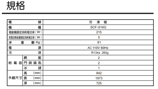 SANLUX台灣三洋 616公升上掀式冷凍櫃 SCF-616G~含拆箱定位 product thumbnail 6