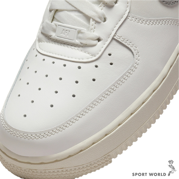 NIKE AF1 Low Silver Swoosh 女鞋休閒奶油底銀蔥勾DQ7569-100 | 休閒鞋