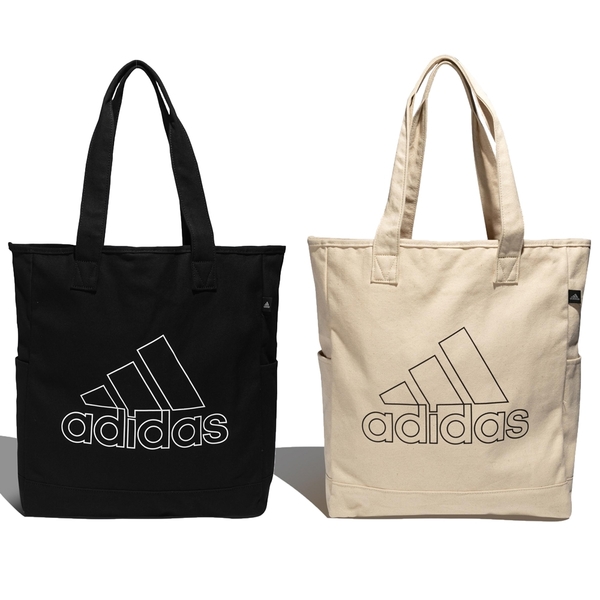 【現貨】Adidas 手提包 肩背 帆布 側邊小口袋 黑/米【運動世界】GN8873/GN8872