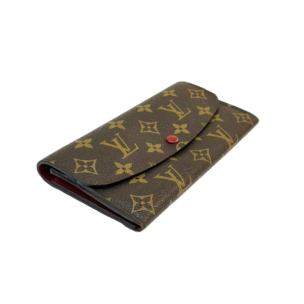 【二手名牌BRAND OFF】LOUIS VUITTON LV 路易威登 原花 PVC塗層帆布 Emilie 扣式長夾 M60136 product thumbnail 3