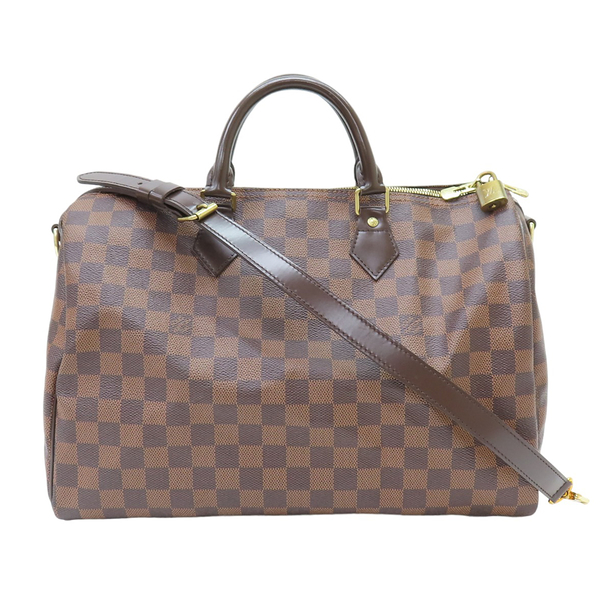 Speedy Bandoulière 35 Damier Ebene Canvas - Handbags N41366