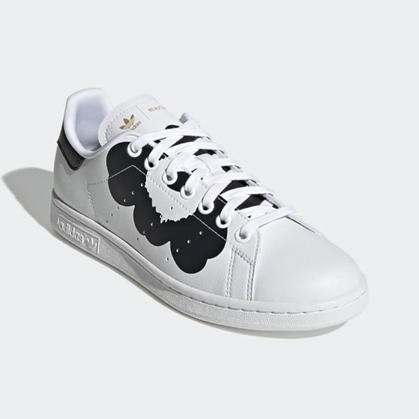 Adidas MARIMEKKO STAN SMITH 女鞋 休閒 罌粟花 皮革 聯名款 白 黑【運動世界】H04073 product thumbnail 4