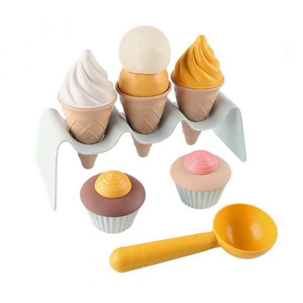 LUV 幸福甜冰淇淋組15件組|環保小麥稈|家家酒玩具|角色扮演