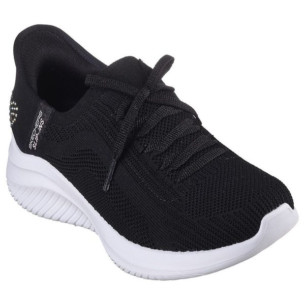 Skechers Ultra Flex 3.0 黑色 女 健走鞋 休閒 步行 愛心水鑽 瞬穿 舒適 150177BLK