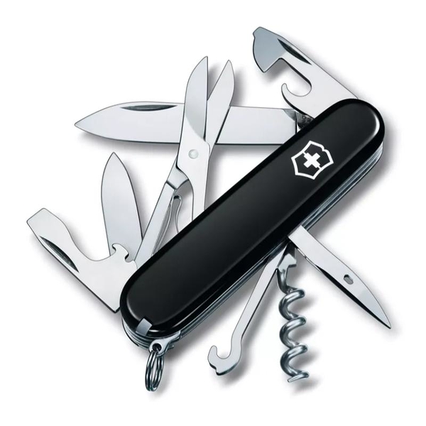 【Victorinox 瑞士維氏】瑞士刀 CLIMBER 14用刀 91mm-黑(1.3703.3)