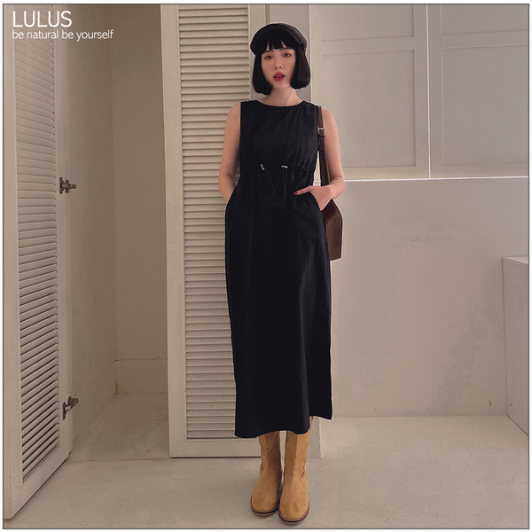 LULUS/休閒感無袖腰抽繩洋裝３色【A02240004】 product thumbnail 3