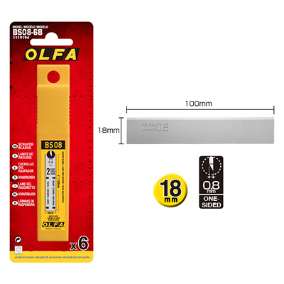 OLFA BS08-6B 刮刀替刃 (NOD)