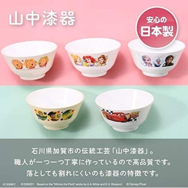 日本製兒童耐熱碗 迪士尼 抗菌碗 山中漆器 安全餐具 卡通 餐碗 飯碗 兒童餐具 兒童碗 碗 日式碗 product thumbnail 2