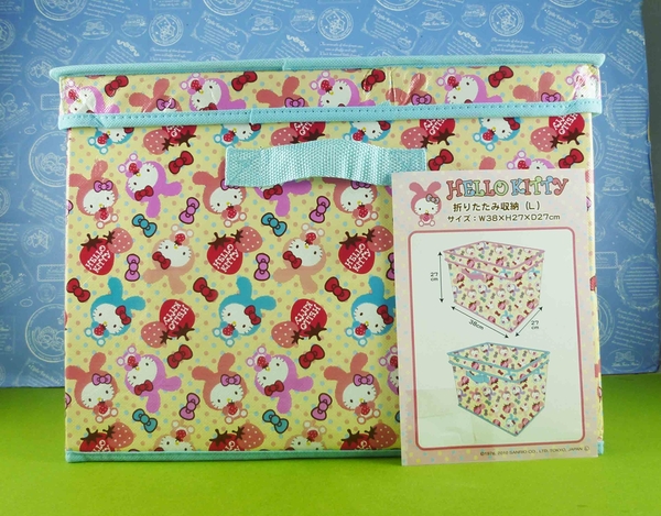 【震撼精品百貨】Hello Kitty 凱蒂貓~收納盒-兔子+草莓造型【共1款】