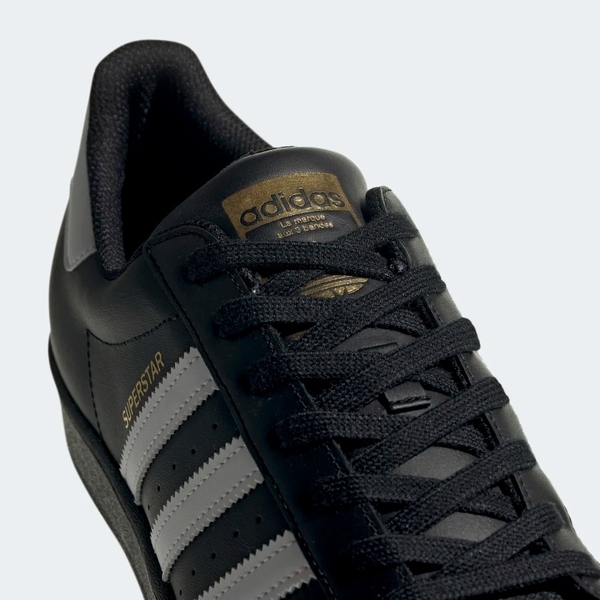 Adidas SuperStar 男鞋 女鞋 休閒鞋 金標 皮革 貝殼頭 黑 EG4959 product thumbnail 9