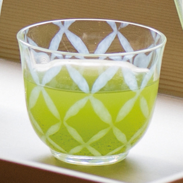 日本 廣田硝子 大正浪漫冷茶杯 140ml(格子)