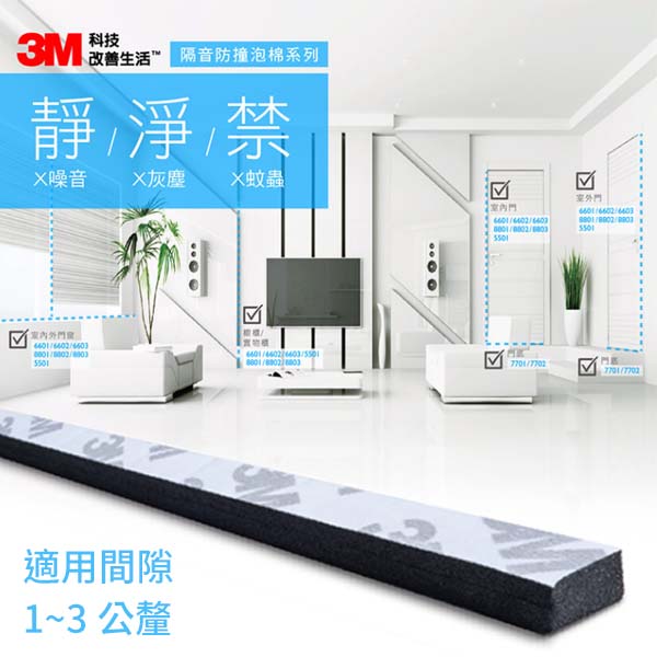 3M 多用途氣密隔音防撞泡棉 防撞棉 隔音棉 多用途隔音 型號2360 product thumbnail 3