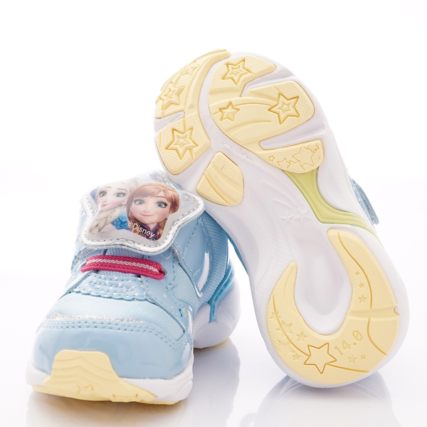 日本Moonstar機能童鞋 冰雪奇緣聯名電燈鞋款 12445藍(中小童段) product thumbnail 6