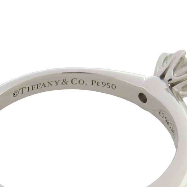 【二手名牌BRAND OFF】Tiffany & Co 蒂芬妮 Tiffany Setting 0.22CT 鑽石 PT950 鉑金戒指 product thumbnail 7