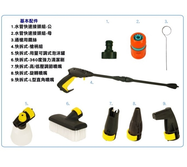 [ 家事達] HD-HPi-1800 REAIM 高壓清洗機 110bar 特價 product thumbnail 3