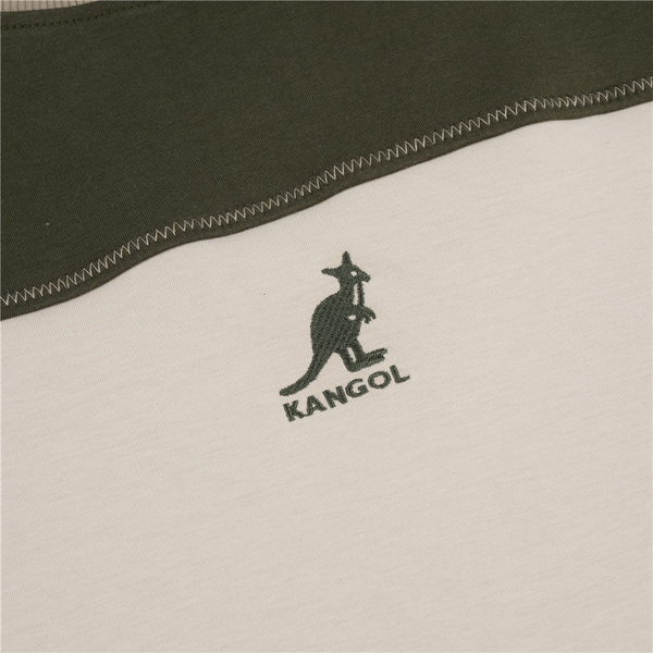 KANGOL 長袖 米白 撞色 刺繡LOGO 寬版 大學T 中性 63551001- product thumbnail 5