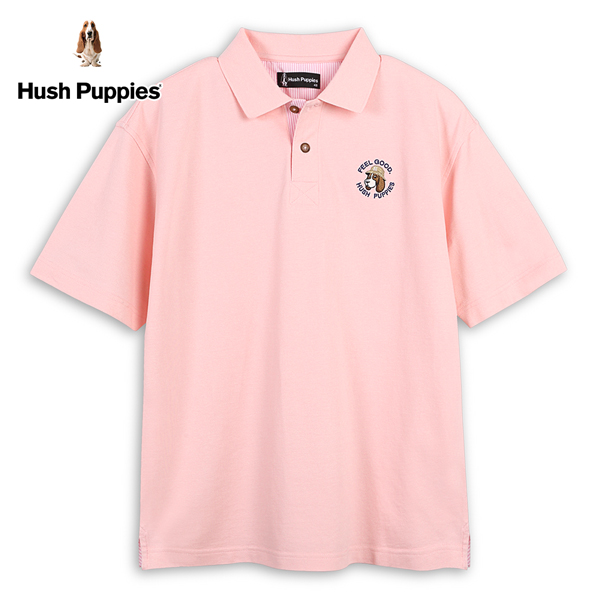 Hush Puppies POLO衫 男裝趣味FEEL GOOD 漁夫帽狗落肩POLO衫 product thumbnail 3