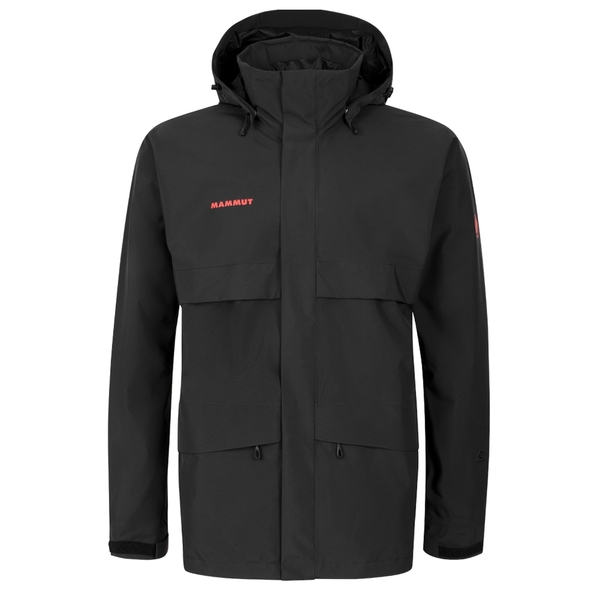 【MAMMUT 長毛象 男 Heritage HS Hooded Gore-tex防水外套《黑》】1010-27720/防風外套 product thumbnail 3