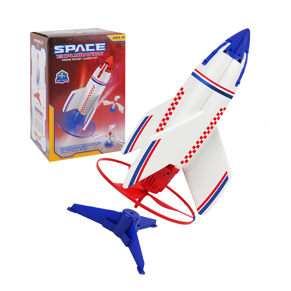 飛天火箭科學玩具(USB充電遙控發射升空)(有趣好玩)(3600)(顏色隨機)【888便利購】