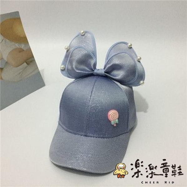 【樂樂童鞋】大蝴蝶結親子帽 H013 - 親子帽 太陽帽 兒童帽子 造型帽 表演帽