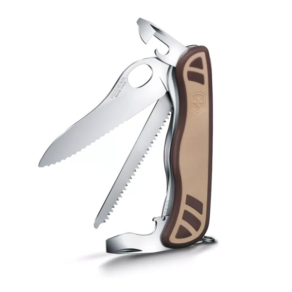 【Victorinox 瑞士維氏】瑞士刀 TRAILMASTER GRIP 10用 111mm-咖啡(0.8461.MWC941)