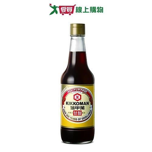 龜甲萬 甘甜醬油玻璃瓶(500ml)【愛買】