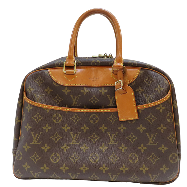 【二手名牌BRAND OFF】LOUIS VUITTON 路易威登 棕色 原花 PVC塗層帆布 大珍包 手提包 M47270