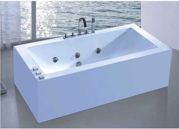 【麗室衛浴】BATHTUB WORLD LS-9056 壓克力獨立式 按摩浴缸 1630*800*600mm