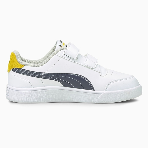 PUMA x PEANUTS Shuffle 童鞋 中童 休閒 史努比 聯名系列 魔鬼氈 白 藍 黃【運動世界】37574001 product thumbnail 2