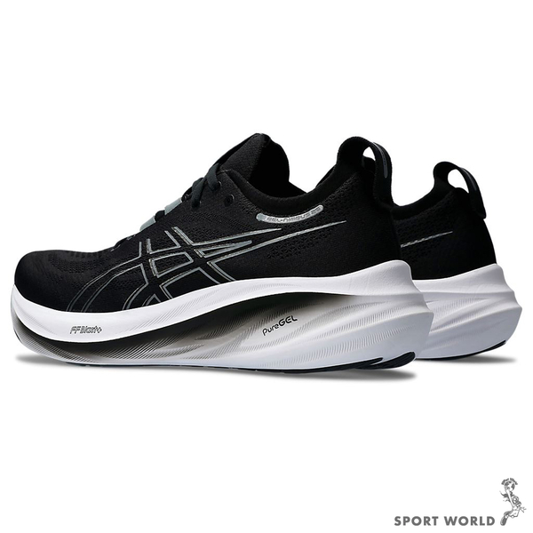 Asics 亞瑟士 男鞋 慢跑鞋 超寬楦 GEL-NIMBUS 26 (4E) 黑白【運動世界】1011B796-001 product thumbnail 5