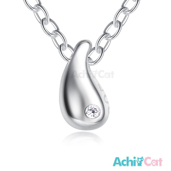 AchiCat 925純銀項鍊 純銀飾 小巧水滴 鎖骨鍊 CS6002