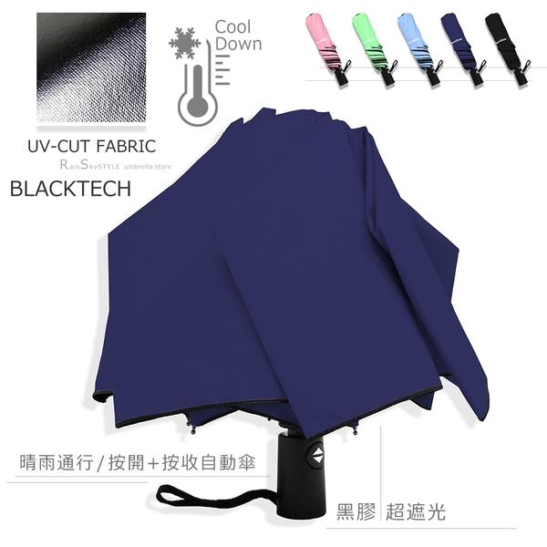 【買一送一】40吋自動黑膠傘-遮光/遮雨_折疊傘 / 抗UV傘遮陽傘洋傘-自動傘-晴雨傘+2 product thumbnail 2