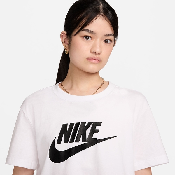 NIKE AS NSW TEE ESSNTL CRP ICN FT 白 LOGO短T 短版 短袖 女 夏日 BV6176-100 product thumbnail 4