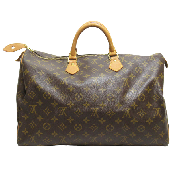 【二手名牌BRAND OFF】LOUIS VUITTON LV 路易威登 棕色 原花 PVC塗層帆布 Speedy 40 手提包 M41522 product thumbnail 2