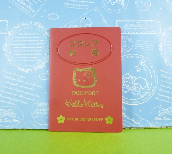 【震撼精品百貨】Hello Kitty 凱蒂貓~旅行筆記本~紅色【共1款】