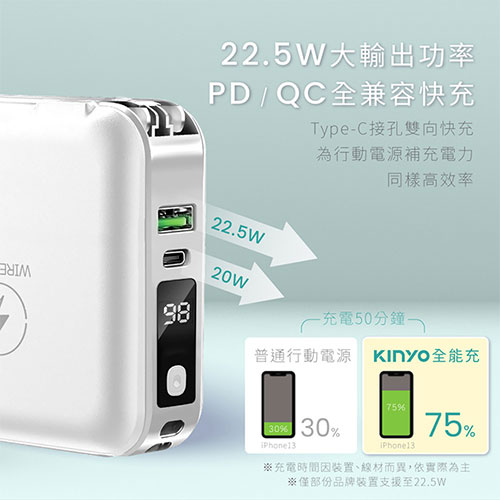 KINYO 七合一行動電源KPB-2650【愛買】 product thumbnail 7