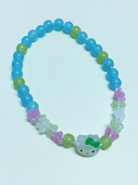 【震撼精品百貨】Hello Kitty 凱蒂貓~手環/手鍊-藍黃造型