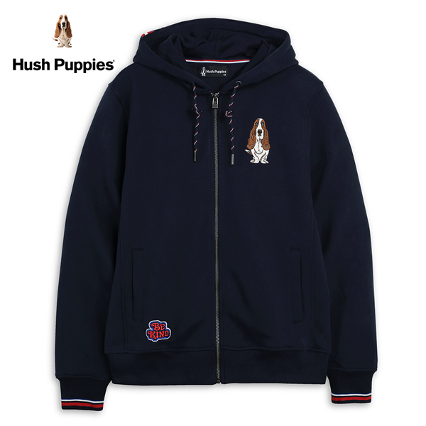 ush Puppies 外套 男裝撞色品牌織帶刺繡狗連帽外套